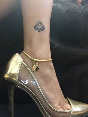 queen of spades anklets and tattoos
