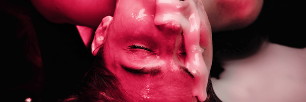 Eyes covered with cum on Hentaied
