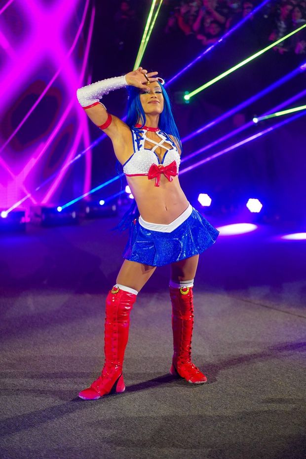 Sasha Banks in her Sailor Moon outfit