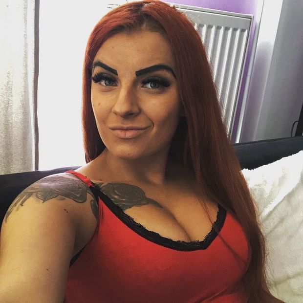 big tits redhead