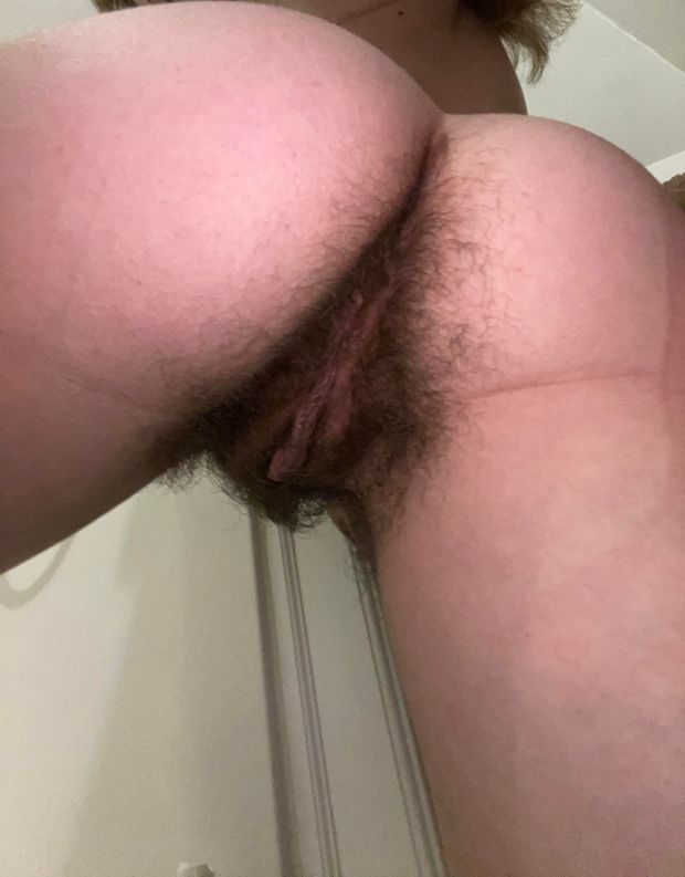 Hairy ass + pussy