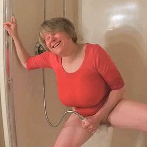 Mom seems to like the new shower head