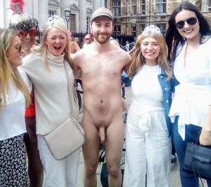 nude guy in the street