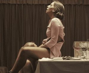 After a lovely dinner, your wife's boss put her on her knees & masturbated with your wife's mouth right in front of you