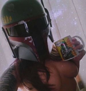 Lower your coffee, Mandalorian slut