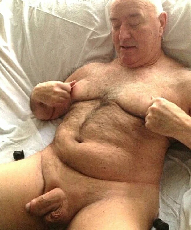 Oh Grandpa I could suck that fat uncut cock for hours!!