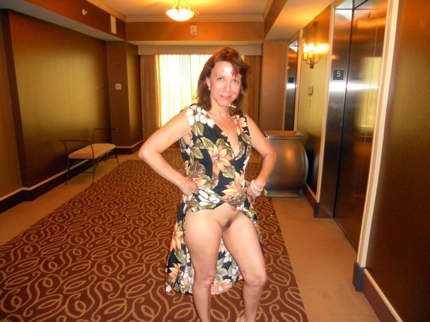 Pushed elevator button and wife's dress went up