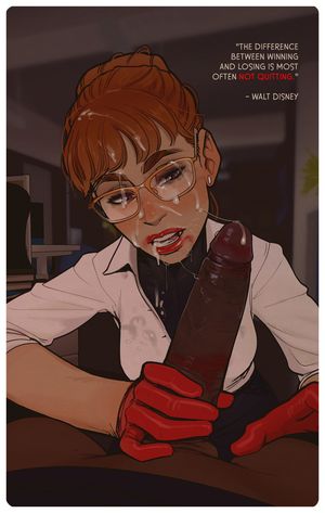 Woman blowing black dick