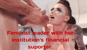 The feminist leader.