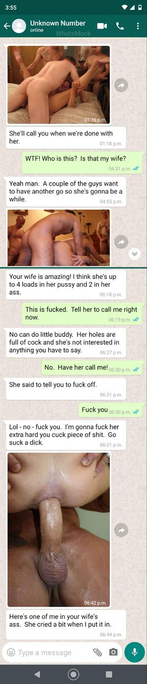 Text from an unknown number.
