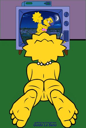Lisa watching herself fuck