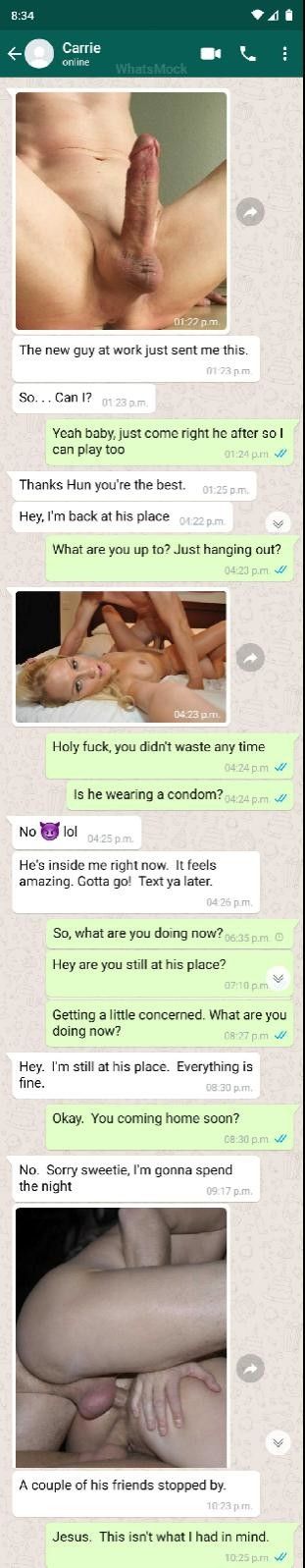 Texting with my slutwife