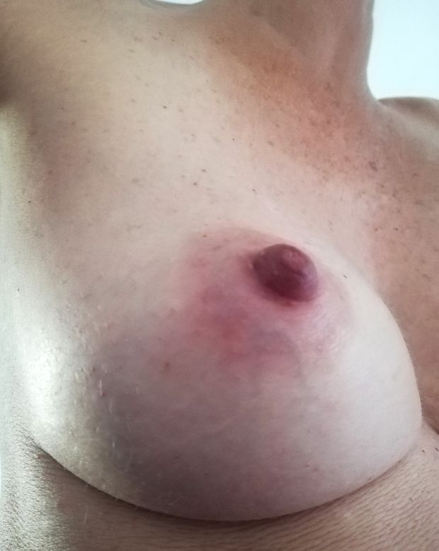 hot mature veiny pink nipple POV  #
