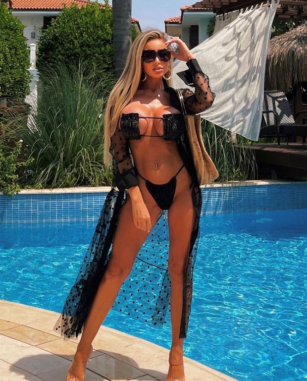 black bikini