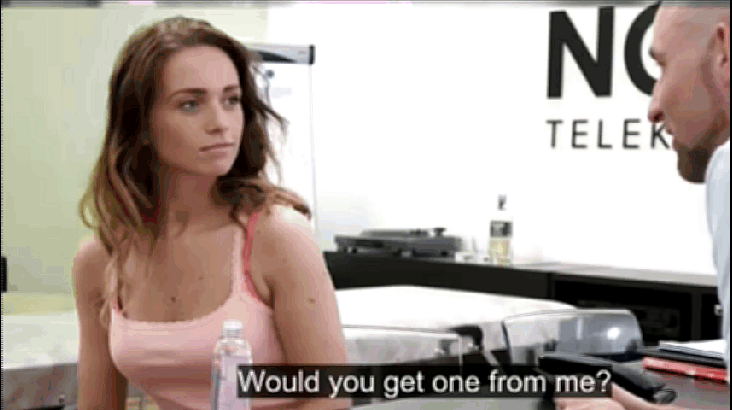 this is how you interview a hottie