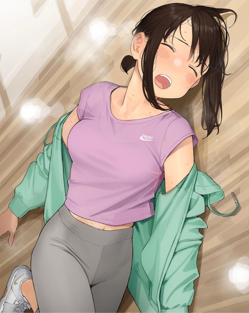 Exhausted an sweaty