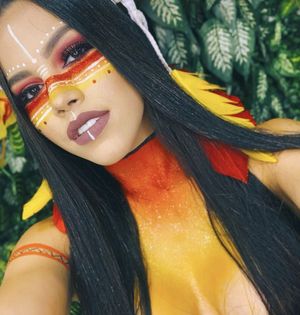 Bautiful native american makeup