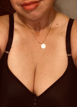 Comfy bra for the day. Still some good cleavage