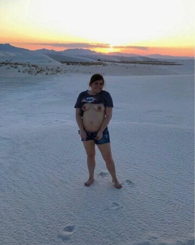 Nude in the sand