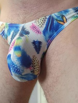 Stuffing into my bikini briefs
