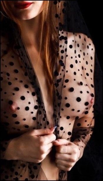 no bra and sheer clothes