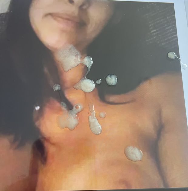 Cum shot tribute to big tits