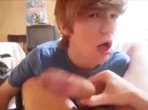 Let me suck it, not until you wear bra n panties my sissy son