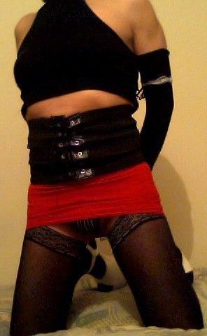 crossdresser alone