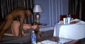 Amicable settlement of a white man's debt by fucking his wife