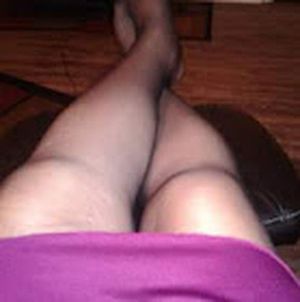 Me in pantyhose and skirt