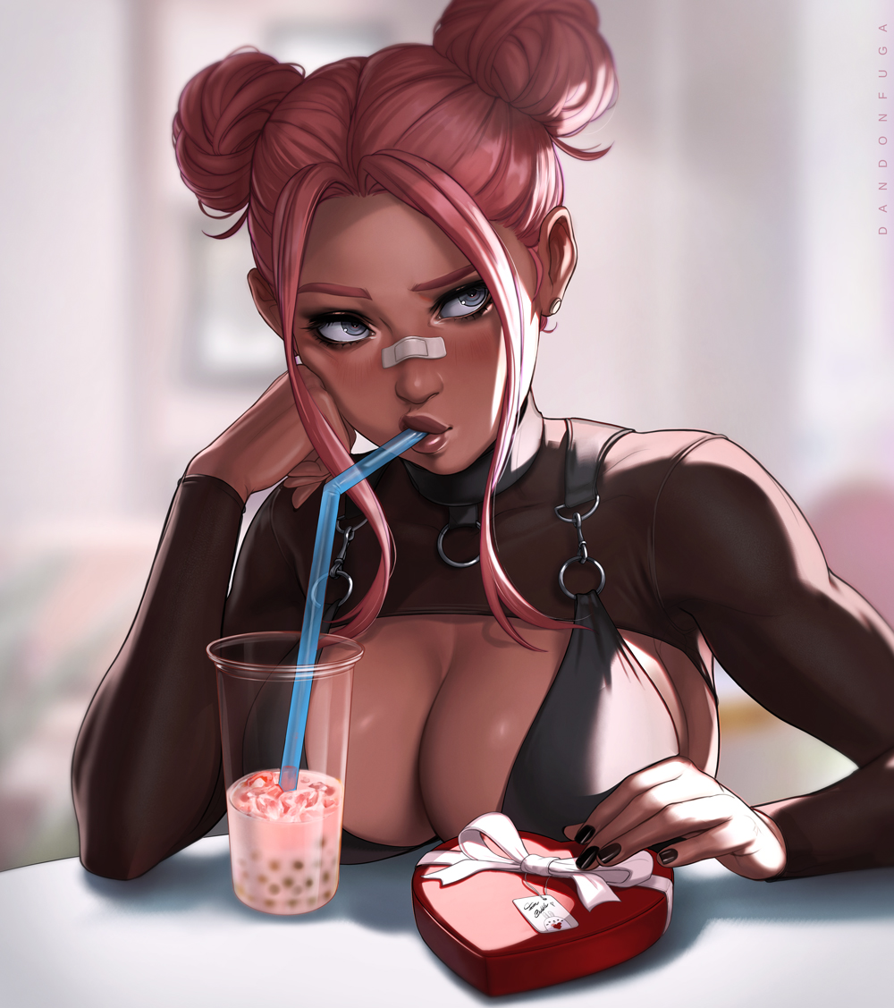 Bubble is waiting for her date.
