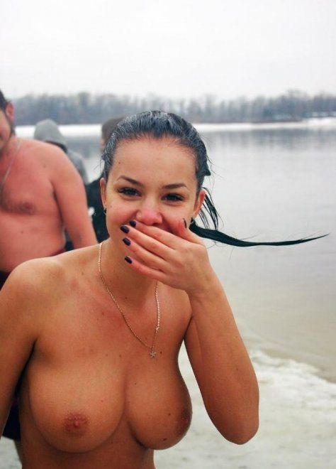 polar plunge skinny dipping style