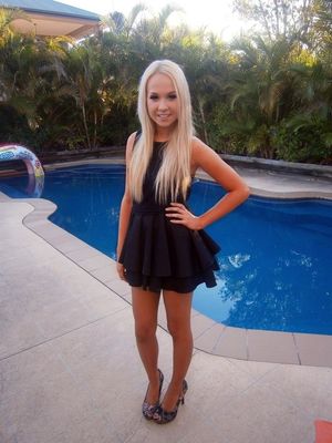 Teen black dress