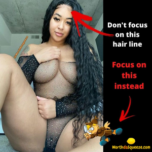 Bad hairline but thick and juicy bbw