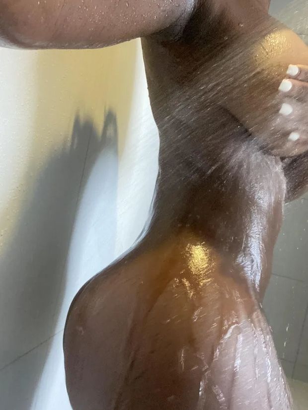 In the shower