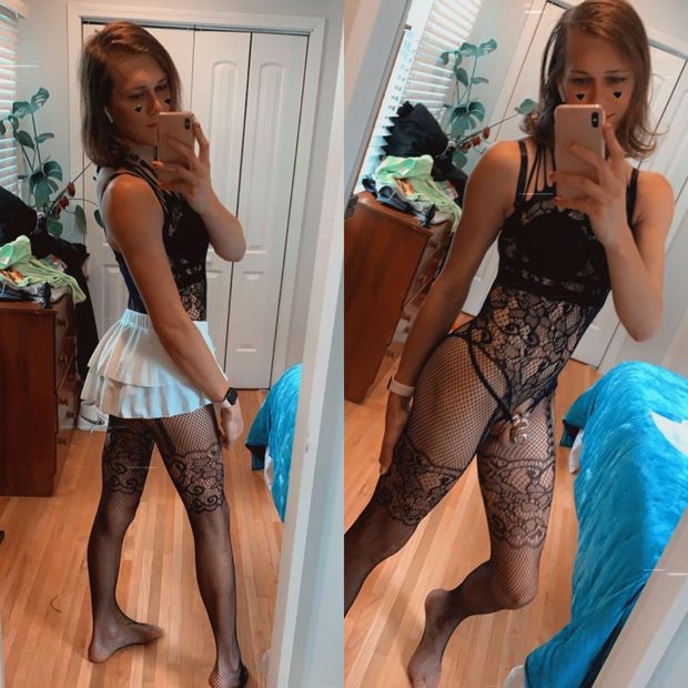 sexy caged sissy