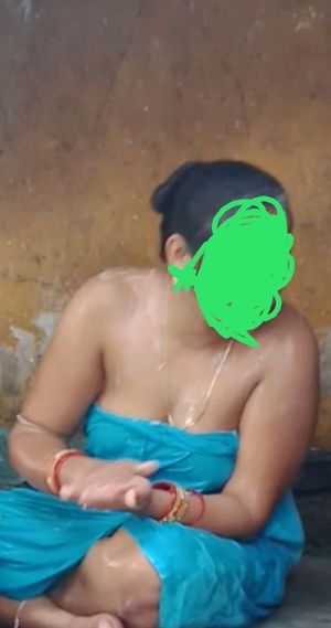 Beautiful woman bath time big boob