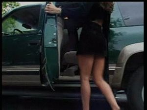 Iranian Nakita Kash gets into the car