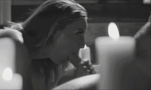 Candlelight blowjob