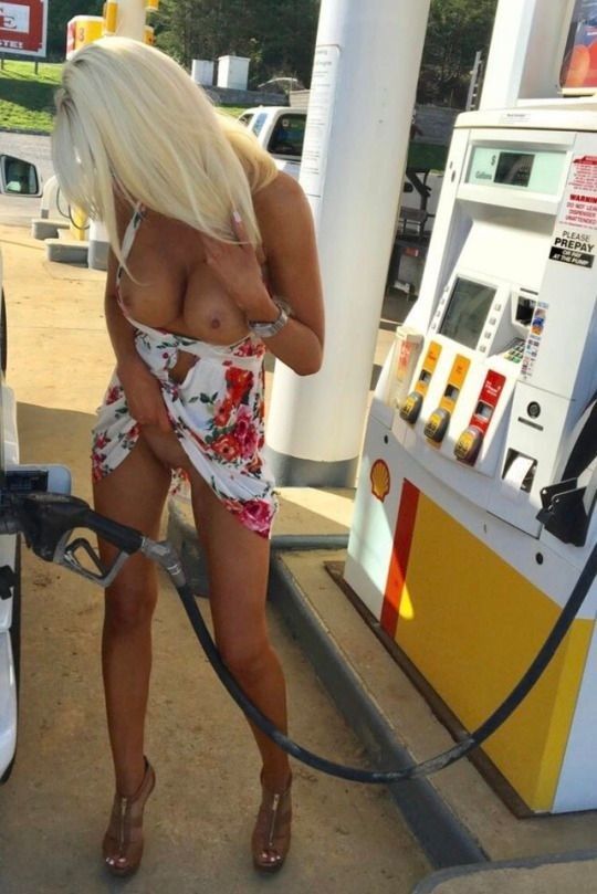 gas station flash