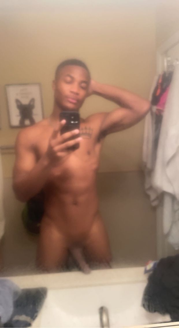 Athletic teen male with bbc