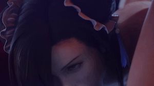 Passionate blowjob from woman in buns