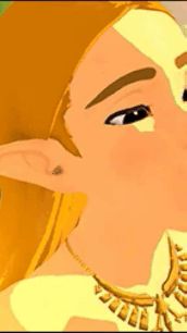 Princess giving passionate blowjob off-screen