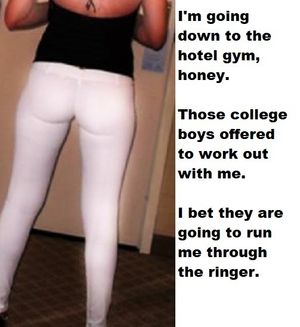 Heading down to the gym, babe