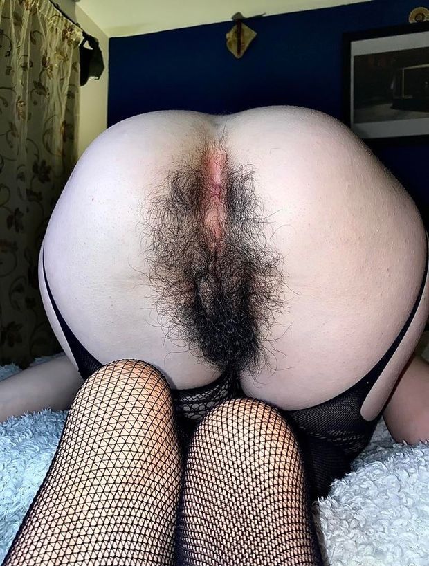 Hairy ass and pussy