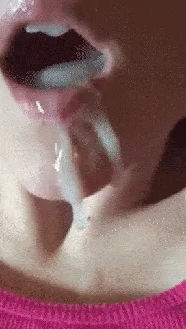 Mouthful of cum