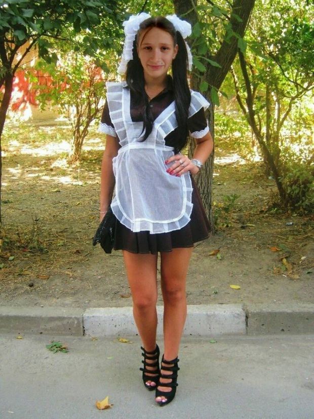 Teen in uniform