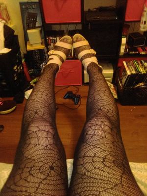 Pathetic Sissy Steffie In Pantyhose And High Heels!