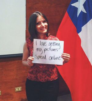 "I love getting my pictures spread online"