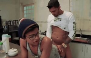 Morning routine with dad